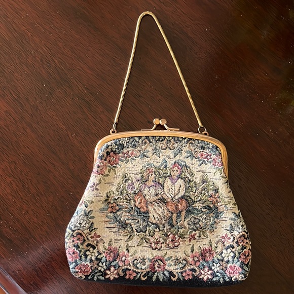 Vintage Tapestry Purse, L and M Spotlite Exclusive, Circa 1950 - Picture 1 of 16